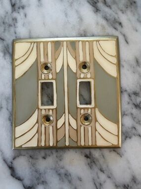 Anthropologie Double Switch Plate Cover